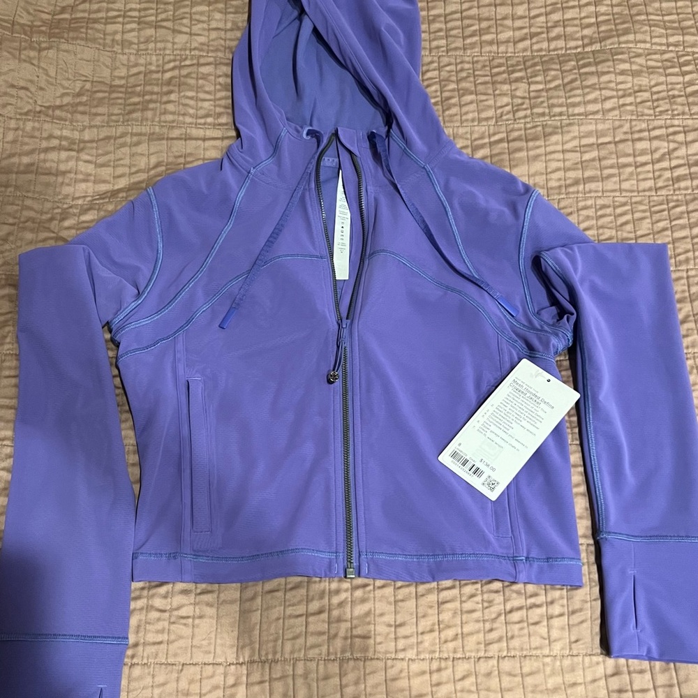💗NWT Charged Indigo Lululemon Mesh Hooded Define Cropped Jacket